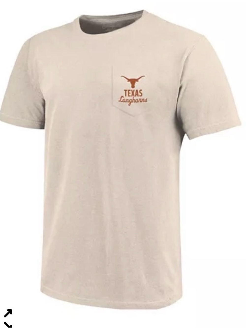 Image One Men's XL Texas Longhorns Mascot Overlay Double Sided Tee